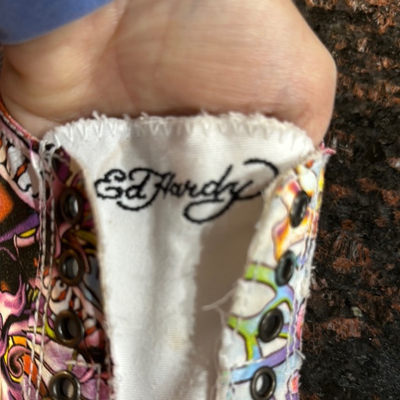 Ed Hardy Graffiti-Style Slip-On Sneakers - Picture 8 of 9